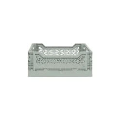 Cagette plastique pliable vert clair taille S