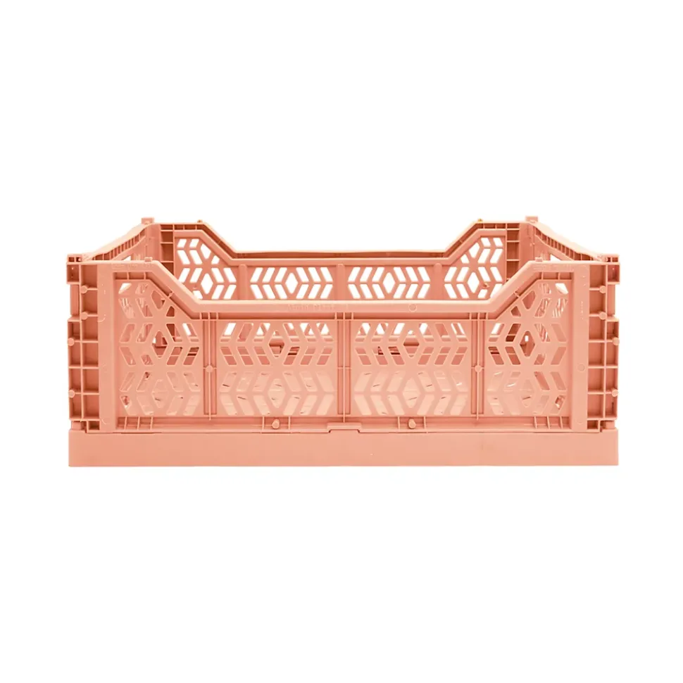 Cagette plastique recyclé pliable pêche taille M