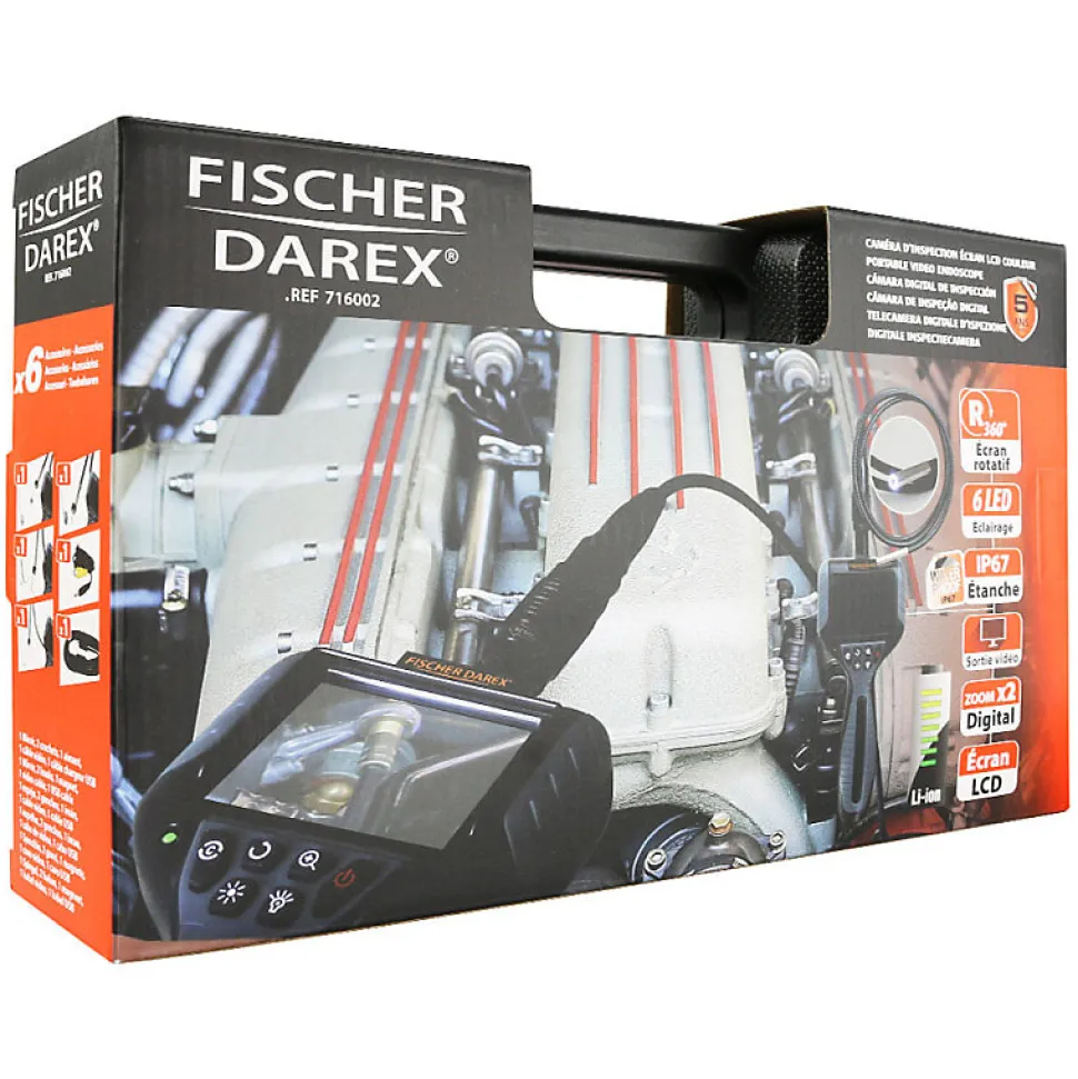 Caméra d'inspection vidéo - Endoscope professionnel pour inspection technique - Fischer Darex