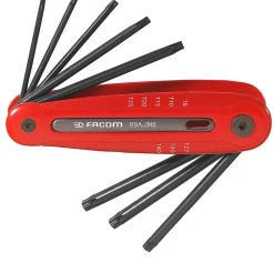 Canif clé male à tête sphérique Resistorx Facom - 8 pièces
