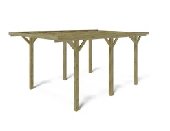 Carport, abri de voiture 3.04x5.12 m - 15.56 m2 - CAR10