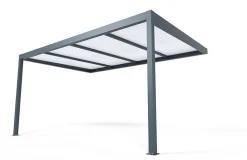 Carport adossé aluminium gris RAL 7016 Cosmeo 3 x 5 m Alumin'home