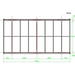 Carport aluminium 17m² anthracite polycarbonate 6mm X-Metal avec kit d'ancrage