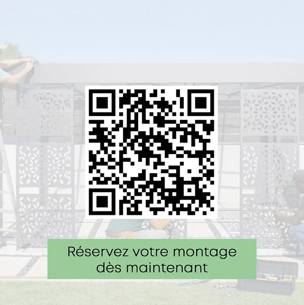 Carport aluminium Trigano - LIBECCIO + 5 claustras - 16 m²