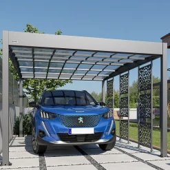 Carport aluminium Trigano - LIBECCIO + 3 claustras - 16 m²