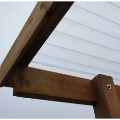 CARPORT BOIS - IMPERIA 15M² - TOITURE PVC ONDULE