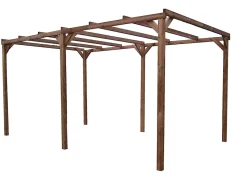 Carport bois Habrita Thermo sans toit