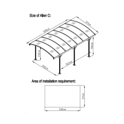 Carport Couv'Voiture 35 - 15 m²