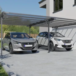 Carport double aluminium Trigano - Mistral Double - 30 m²