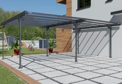 Carport double aluminium Trigano - Mistral Double - 30 m²