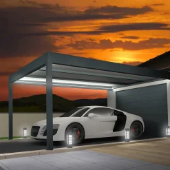 Carport isotoit MODERN Gris anthracite 5,02x5,00m