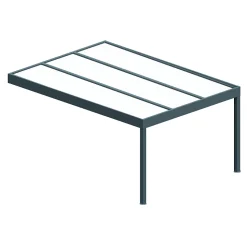 Carport isotoit MODERN Gris anthracite 3,78x3,00m