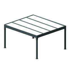 Carport isotoit MODERN îlot Gris anthracite 3,78x5,00m