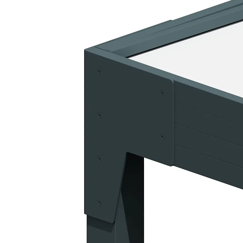 Carport isotoit MODERN îlot Gris anthracite 3,78x5,00m
