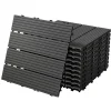 Carreaux de sol WPC WPC 30x30cm 4m² carrelage revêtement de sol anthracite