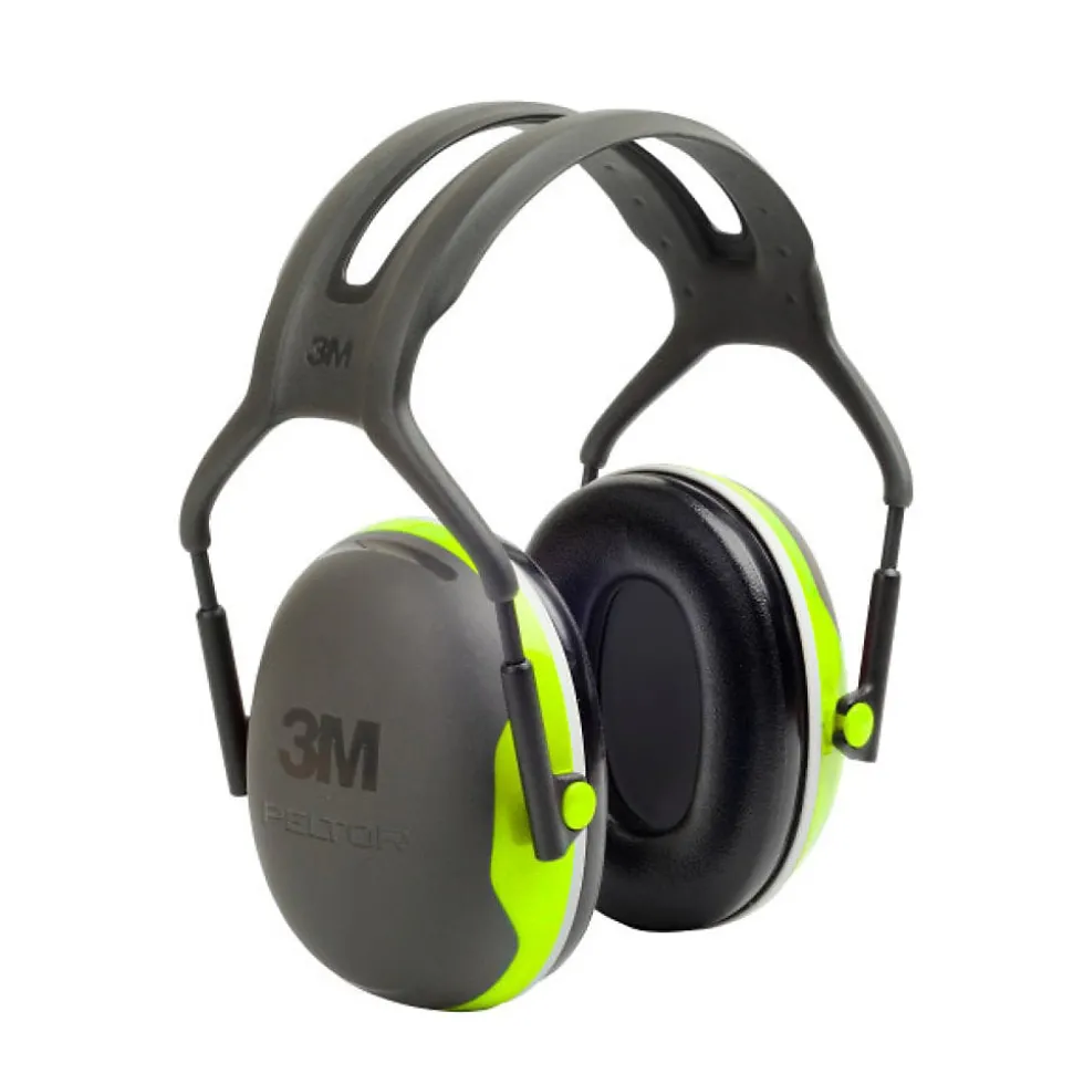 Casque antibruit haute visibilité serre-tête 3M PELTOR X4A SNR 33 dB Vert Unique