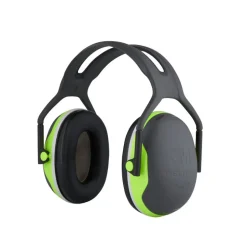 Casque antibruit haute visibilité serre-tête 3M PELTOR X4A SNR 33 dB Vert Unique