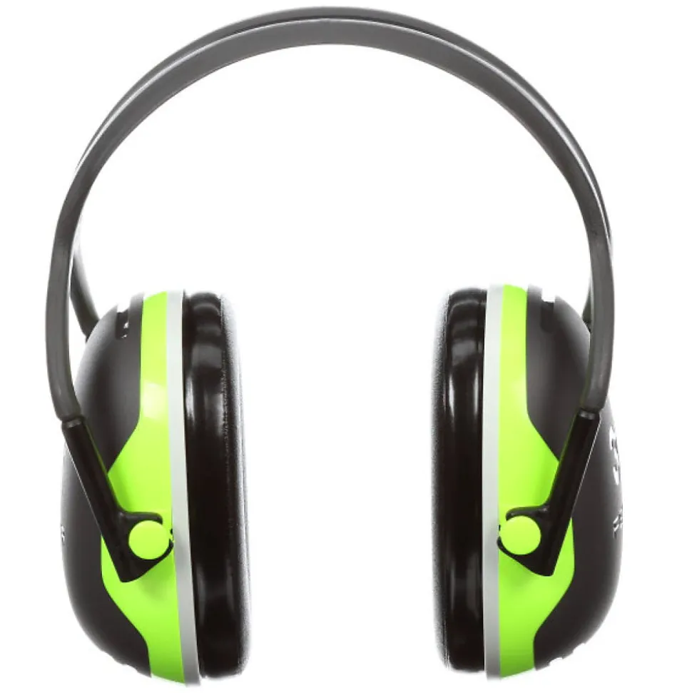 Casque antibruit haute visibilité serre-tête 3M PELTOR X4A SNR 33 dB Vert Unique