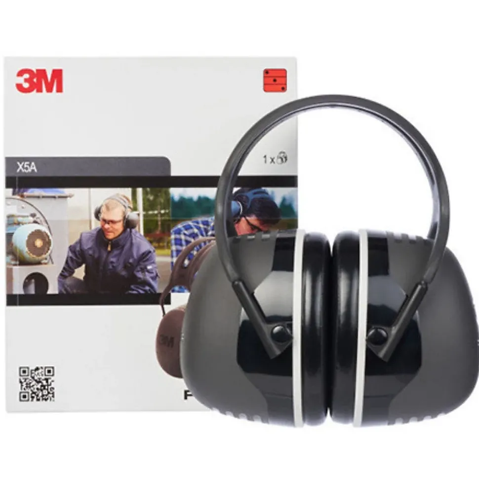Casque antibruit 3M PELTOR X5-A noir serre-tête - 3M7000103995, attenuation 37 dB