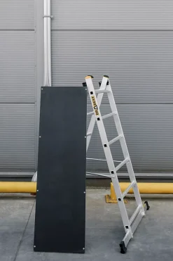 Échafaudage en aluminium DRABEST PRO, échelle 3 en 1, 2x6 marches, 1 pièce.