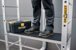 Échafaudage en aluminium DRABEST PRO, échelle 3 en 1, 2x6 marches, 1 pièce.