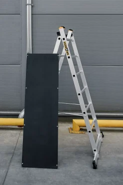 Échafaudage en aluminium DRABEST PRO, échelle 3 en 1, 2x7 marches, 1 pièce.
