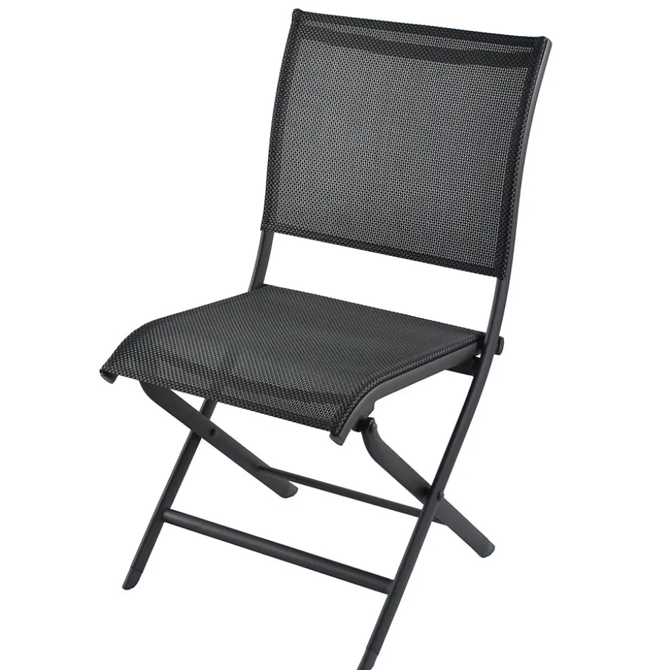 Chaise de jardin en aluminium graphite effet bbm Proloisirs Élégance