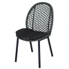Chaise de jardin en aluminium graphite Proloisirs Darius