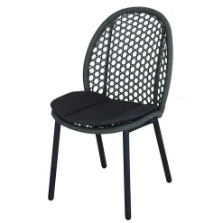 Chaise de jardin en aluminium graphite Proloisirs Darius