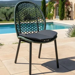 Chaise de jardin en aluminium graphite Proloisirs Darius