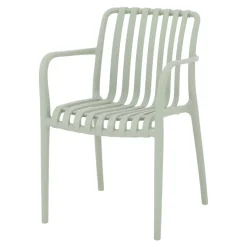 Chaise de jardin en plastique vert d'eau GoodHome Timbo