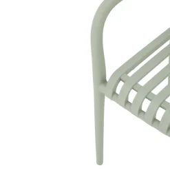 Chaise de jardin en plastique vert d'eau GoodHome Timbo