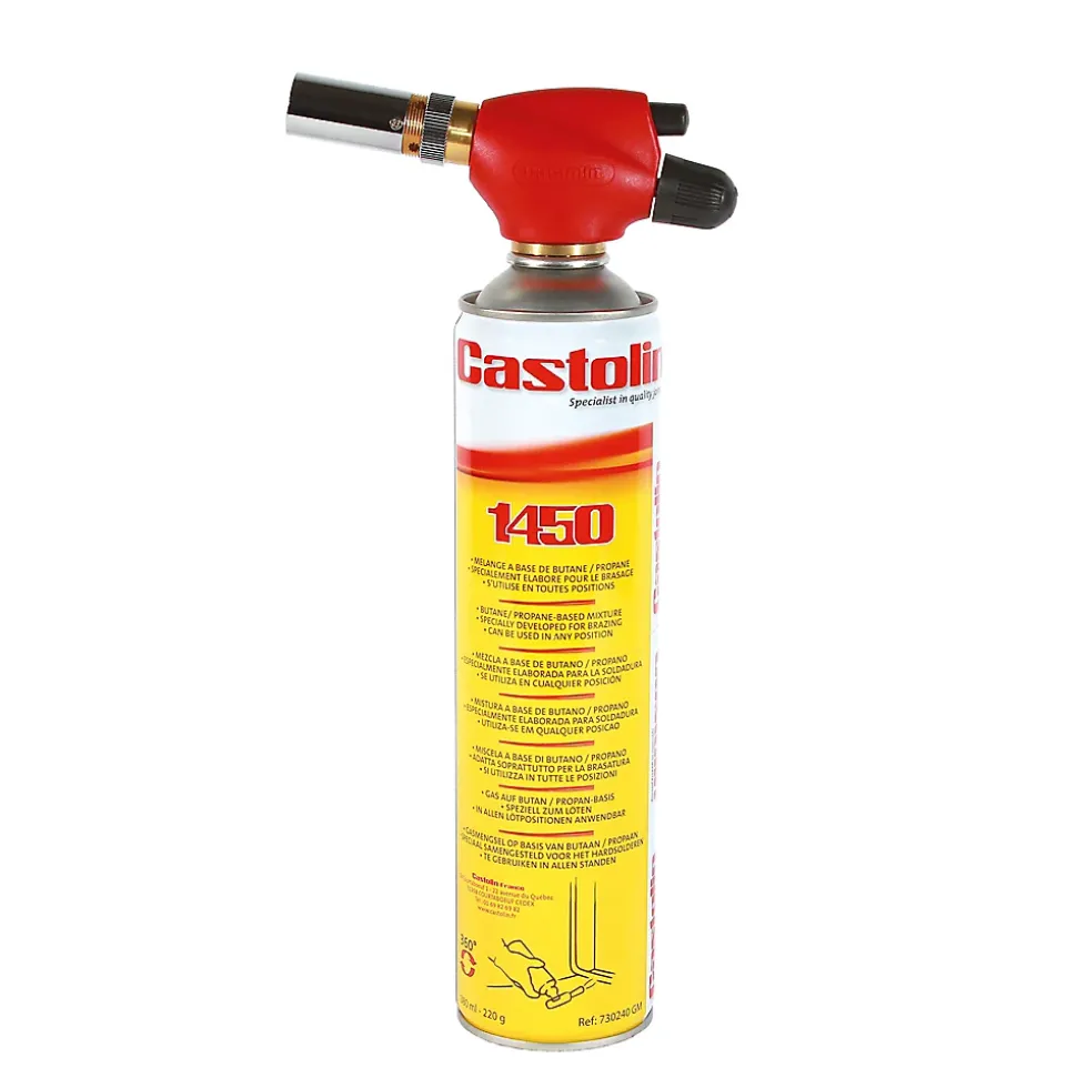 Chalumeau bi-gaz toutes positions piezo Castolin