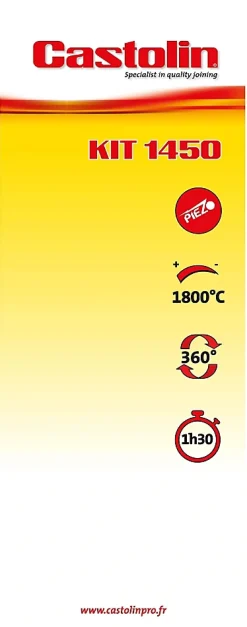 Chalumeau bi-gaz toutes positions piezo Castolin