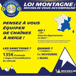 Chaînes à neige EasyGrip Modèle EVO11 Camping-car Fourgon MICHELIN