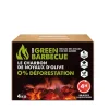 Charbon noyaux d'olives GreenBarbecue 4kg