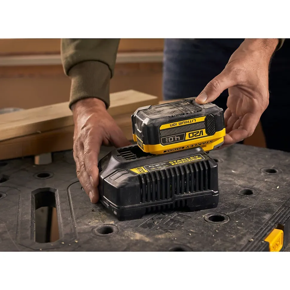 Chargeur + 1 batterie Stanley Fatmax V20 18V - 4Ah
