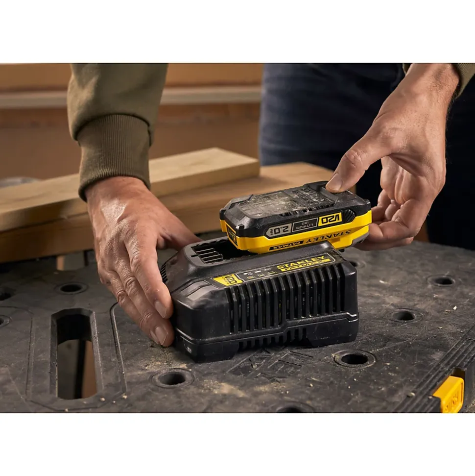 Chargeur + 2 batteries Stanley Fatmax V20 18V - 2Ah