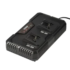 Chargeur de batterie rapide Erbauer 18V - pour 2 batteries