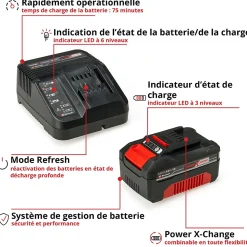 Chargeur et une batterie 18V 4AH Einhell