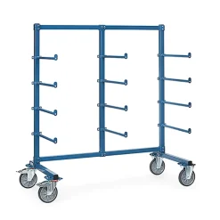 Chariot cantilever avec butées - Surface utile : 1200 x 800 mm - Charge max 500kg - 4614AS