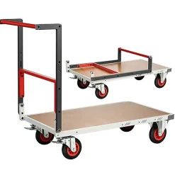 Chariot de manutention pliable livré monté - Plateau 1000x595mm - Charge max 400kg - 806722231