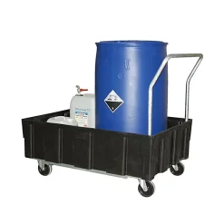 Chariot de rétention - 250 litres - Charge max 400kg - 8433