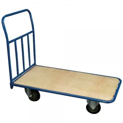 Chariot de transport avec plateau en bois capacité 400 kg