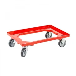 Chariot de transport Caisse Euro 600x400 ProfiPlus - Rouge