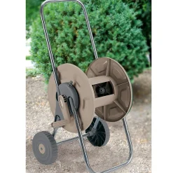 Chariot dévidoir à manivelle pour tuyau