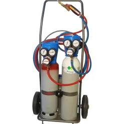 Chariot gaz oxygène acétylene complet Castolin 1m3