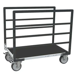 Chariot modulable à tube 2 ridelles - Plateau antidérapant 1005x555mm - Charge 500kg - 806724533