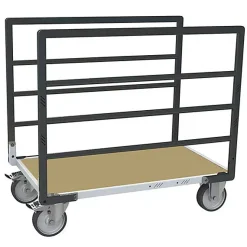 Chariot modulaire 2 ridelles - Plateau 1115x710mm - Charge max 500kg - 806724613