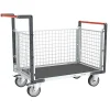 Chariot modulaire grillagé 3 côtés - Plateau antidérapant 1075x735mm- Charge max 500kg - 806724664